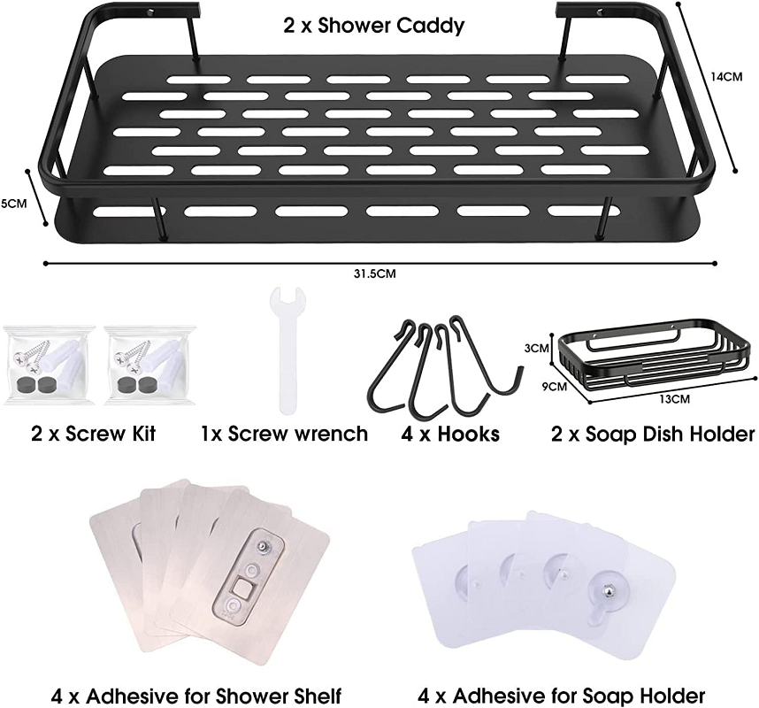 Miniatura 7 de Juego de 4 Estante Organizador Regadera